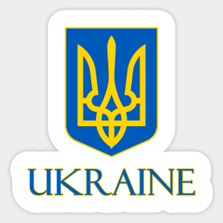 Ukraine - Coat of Arms Design Sticker